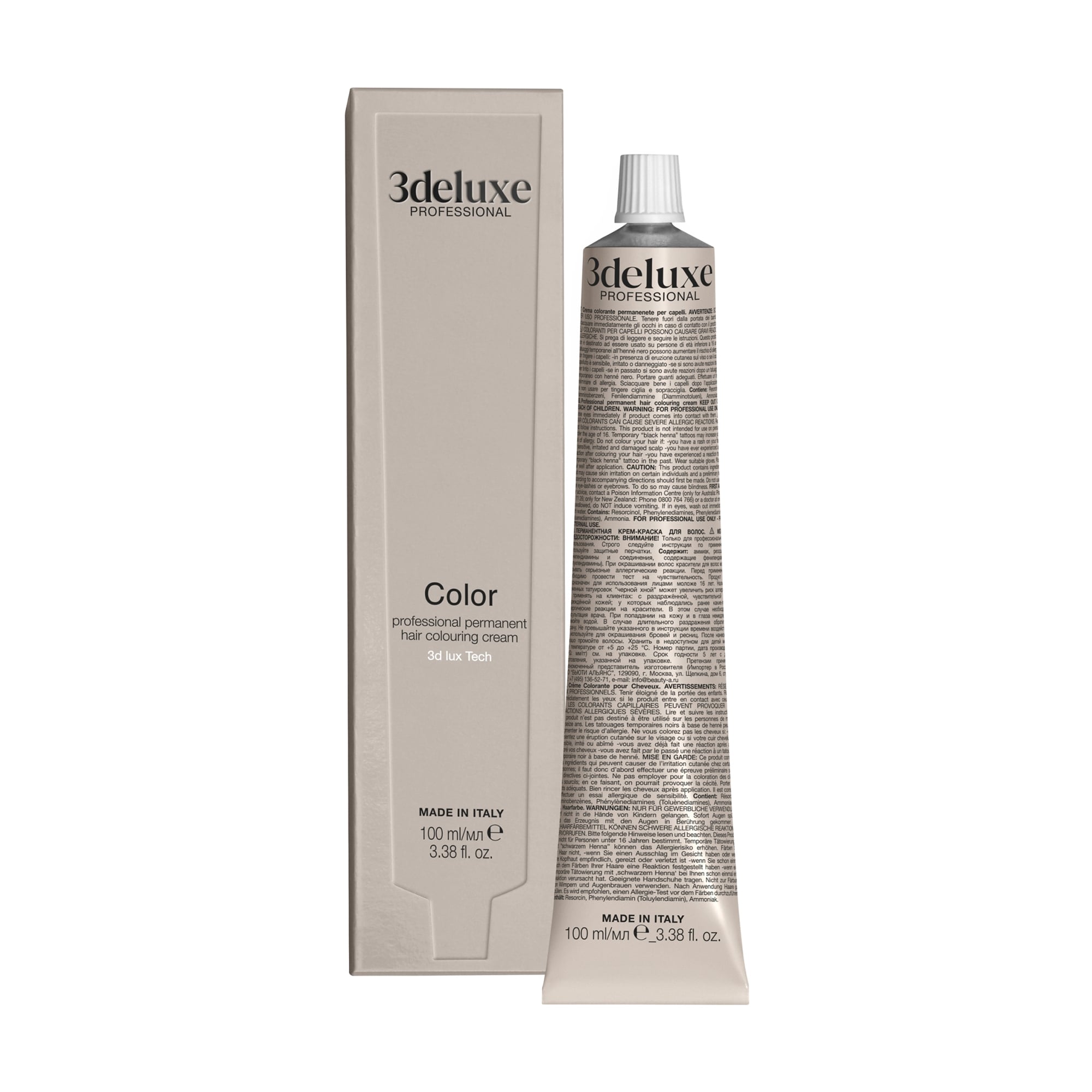 Перманентна крем-фарба для волосся 3DeLuXe Tech Hair Colouring Cream 7.0 Blonde, 100 мл